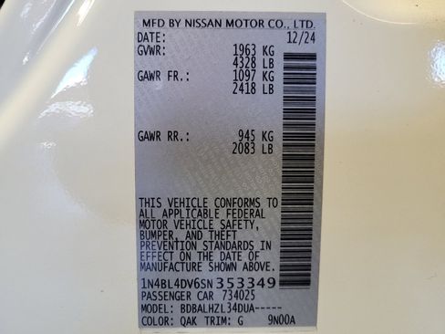 Used 2025 Nissan Altima 2.5 SV FWD image 33