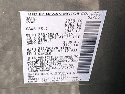 New 2026 Nissan Pathfinder SL w/ SL Premium Package FWD image 8