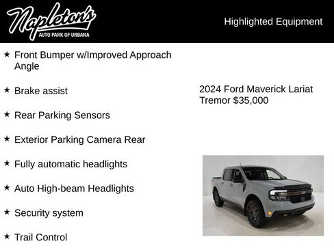 Used 2024 Ford Maverick Tremor w/ Tremor Off-Road Package AWD/4WD image 16