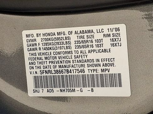 Used 2007 Honda Odyssey EX-L image 25