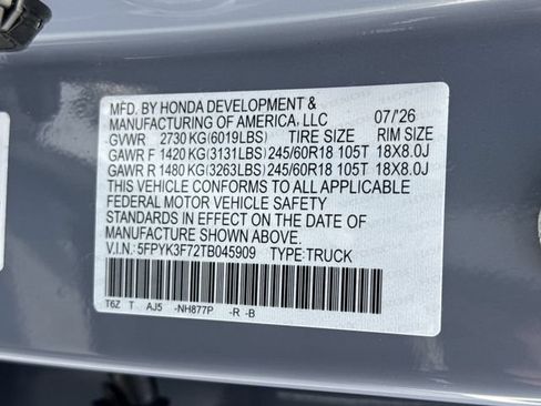 New 2026 Honda Ridgeline TrailSport image 41