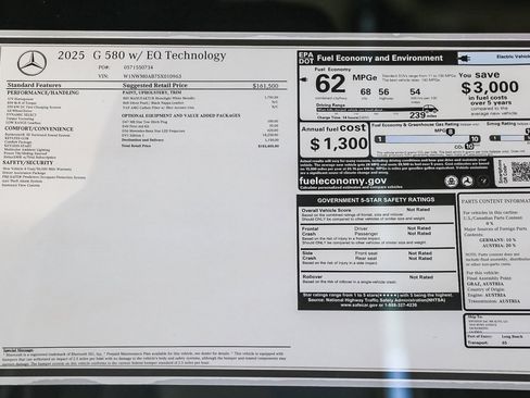 New 2025 Mercedes-Benz G 580 w/ EQ Technology image 36