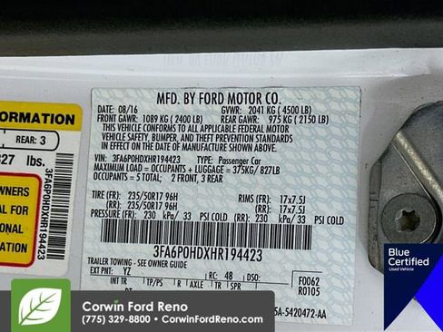 Certified 2017 Ford Fusion SE w/ Fusion SE Technology Package image 33