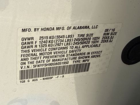 Used 2016 Honda Pilot Touring image 28