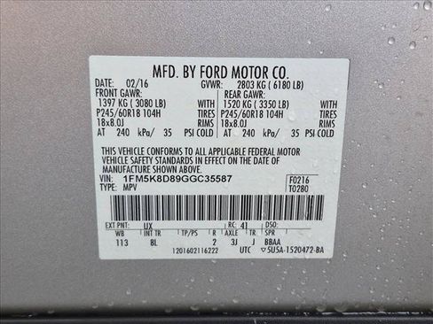 Used 2016 Ford Explorer XLT AWD/4WD image 23