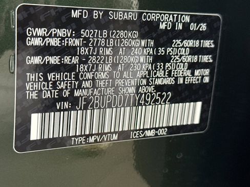 New 2026 Subaru Outback Limited image 28