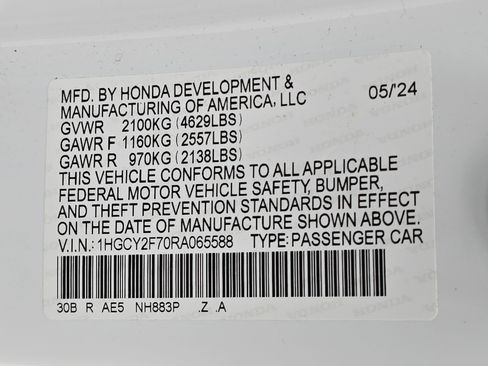 Certified 2024 Honda Accord Sport image 33