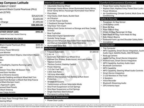 Used 2020 Jeep Compass Latitude w/ Cold Weather Group AWD/4WD image 2