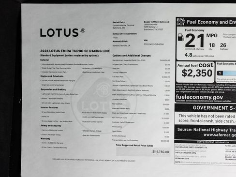 New 2026 Lotus Emira SE image 60