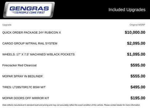 Certified 2025 Jeep Gladiator Rubicon AWD/4WD image 6