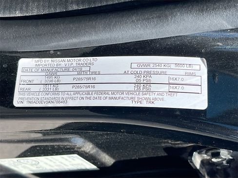 Used 2019 Nissan Frontier PRO-4X image 34