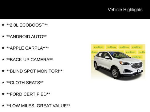 Certified 2023 Ford Edge SEL w/ Convenience Package AWD/4WD image 12