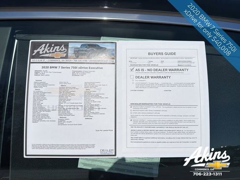 Used 2020 BMW 750i xDrive w/ Executive Package image 19