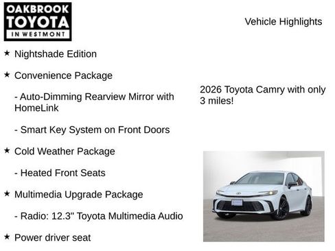 New 2026 Toyota Camry Hybrid w/ Multimedia Upgrade Package image 7