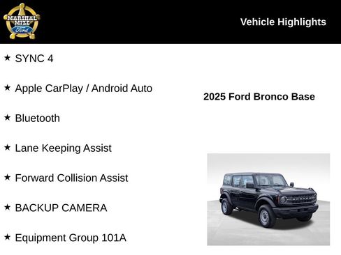Used 2025 Ford Bronco 4-Door AWD/4WD image 2