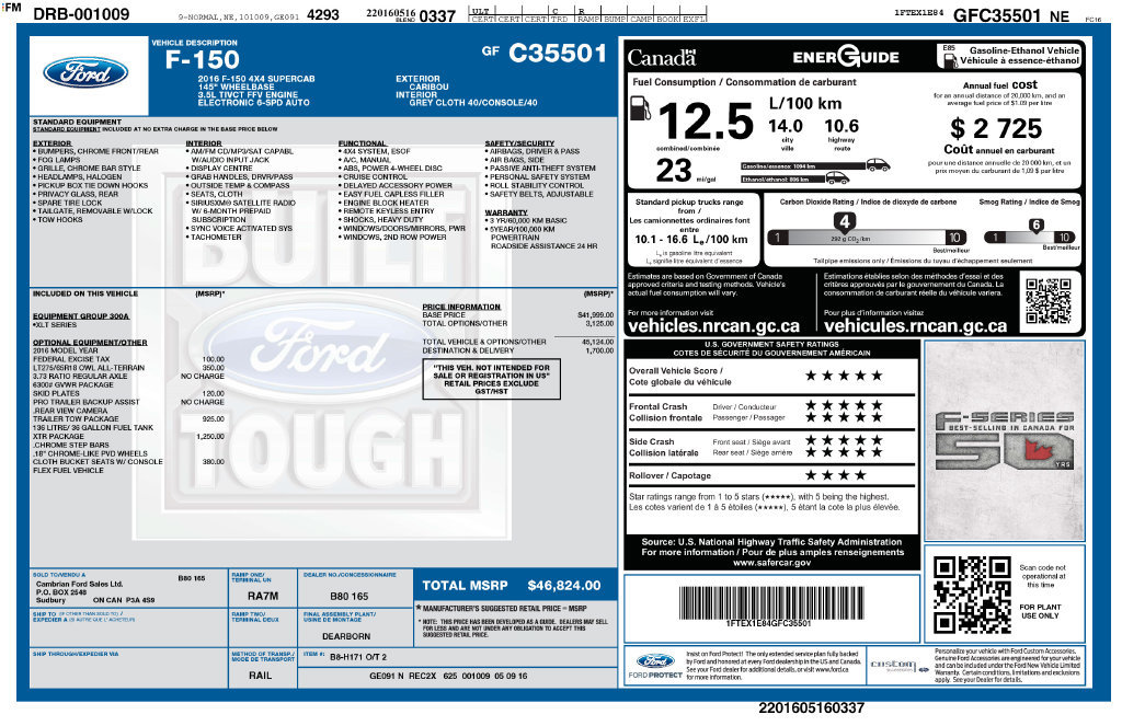 Used 2016 Ford F150 XLT w/ XTR Package AWD/4WD image 3