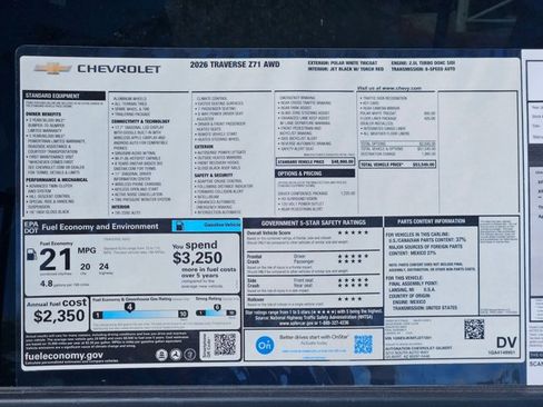 New 2026 Chevrolet Traverse Z71 w/ Driver Confidence Package image 19