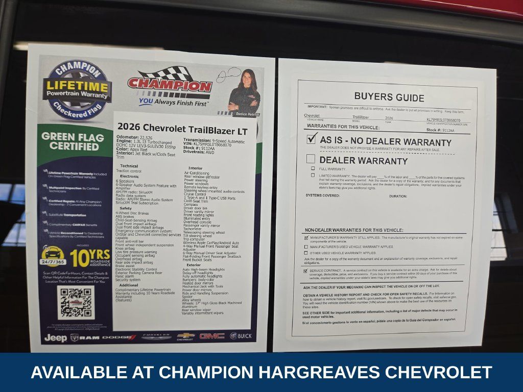 Used 2026 Chevrolet TrailBlazer LT AWD/4WD image 43