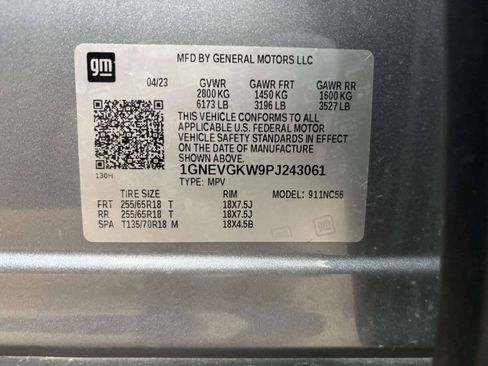 Used 2023 Chevrolet Traverse LT w/ LPO, Cargo Package AWD/4WD image 39