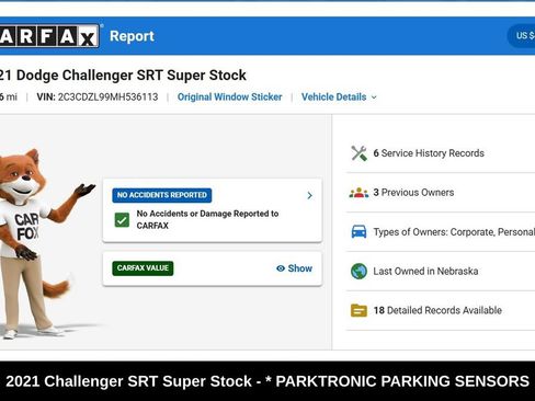 Used 2021 Dodge Challenger SRT Super Stock RWD image 9