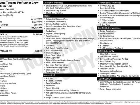 Used 2014 Toyota Tacoma PreRunner w/ SR5 Package RWD image 5