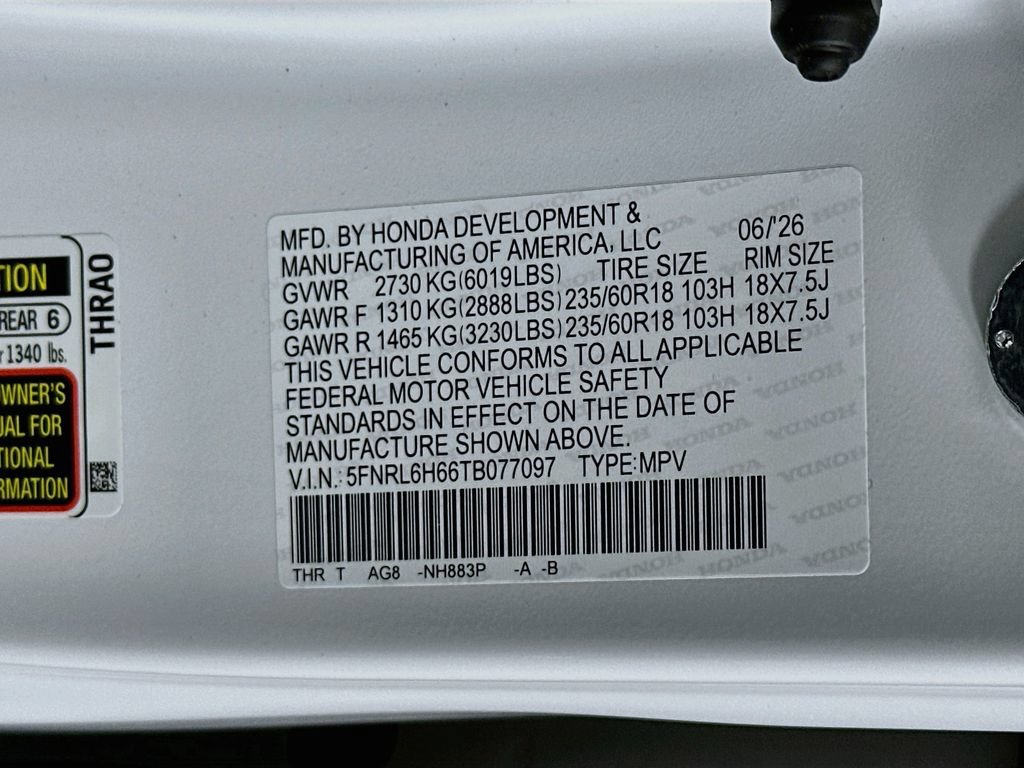 New 2026 Honda Odyssey EX-L image 33