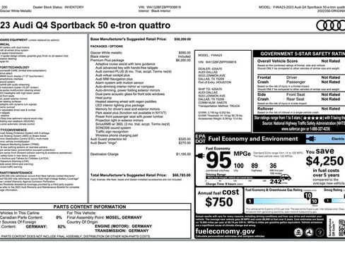 Used 2023 Audi Q4 e-tron Premium Plus w/ Premium Plus image 4