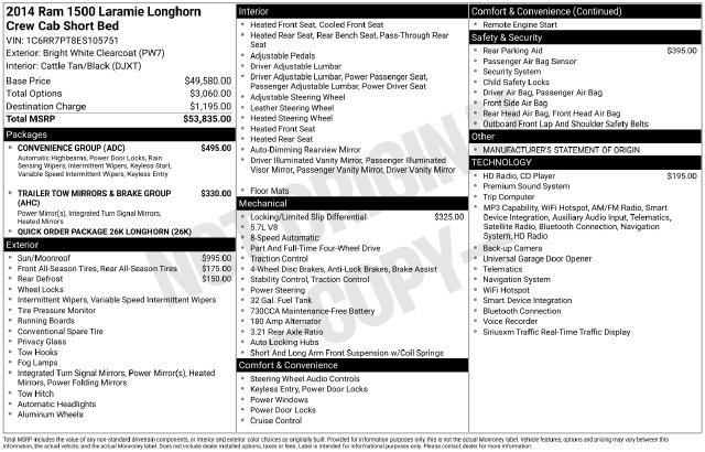 Used 2014 RAM 1500 Laramie Longhorn w/ Convenience Group AWD/4WD image 15