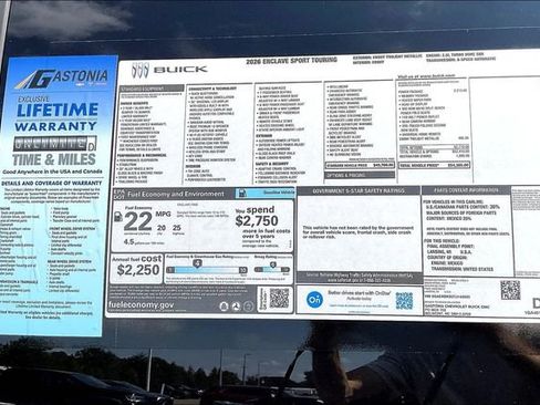 New 2026 Buick Enclave Sport Touring w/ Power Package FWD image 15