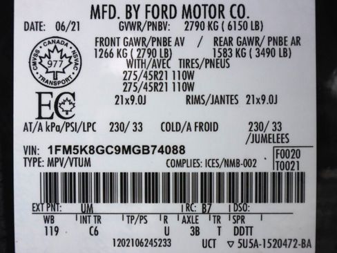 Used 2021 Ford Explorer ST w/ ST Street Pack AWD/4WD image 51