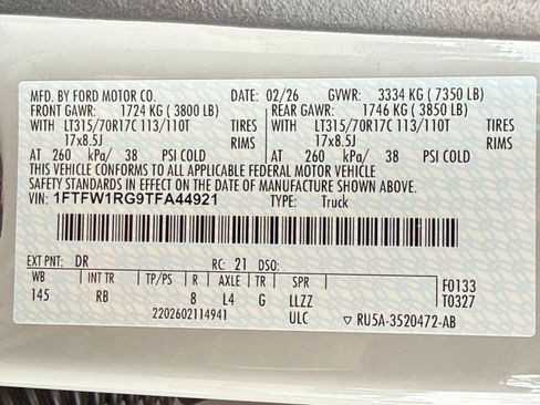 Certified 2026 Ford F150 Raptor AWD/4WD image 30