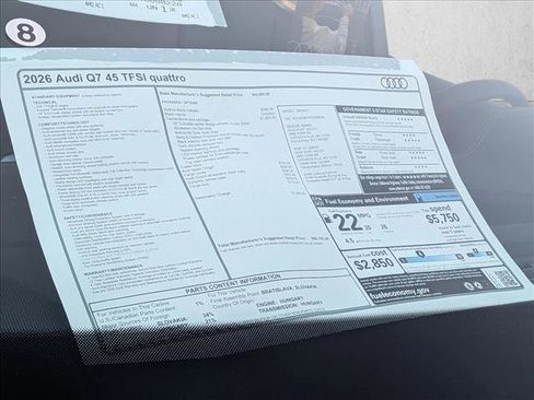 New 2026 Audi Q7 2.0T Premium image 20