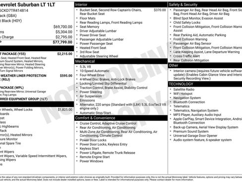 New 2026 Chevrolet Suburban LT w/ Comfort Package AWD/4WD image 3