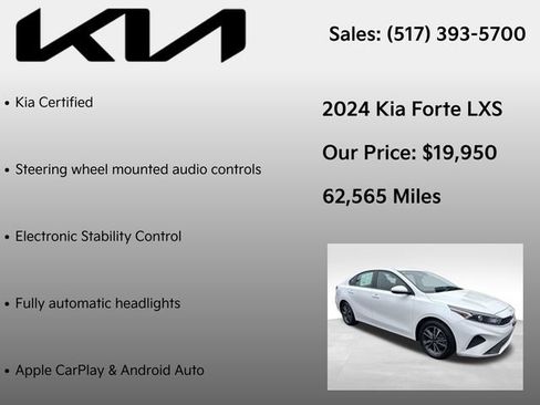 Used 2024 Kia Forte LXS FWD image 7