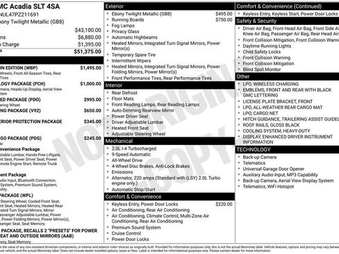 Used 2023 GMC Acadia SLT w/ Elevation Edition AWD/4WD image 6