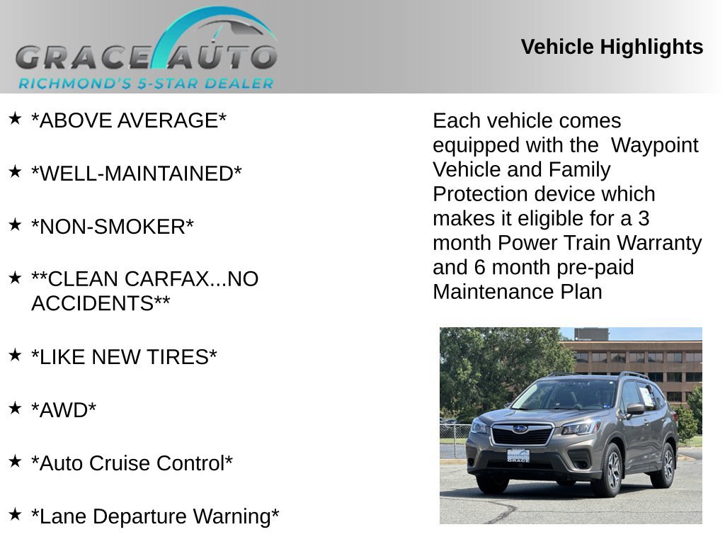 Used 2019 Subaru Forester Premium w/ All-Weather Package AWD/4WD image 2