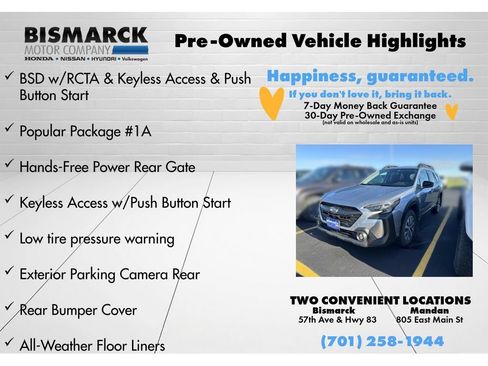 Used 2025 Subaru Outback Premium w/ Popular Package #1A AWD/4WD image 8