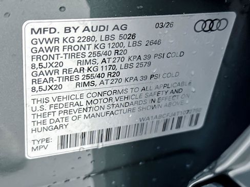 New 2026 Audi Q3 quattro 2.0T AWD/4WD image 27
