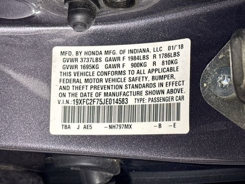 Used 2018 Honda Civic EX image 35