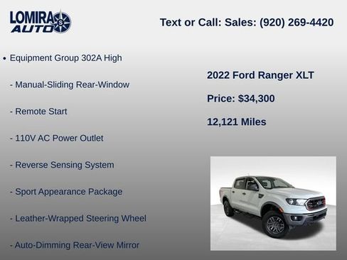 Used 2022 Ford Ranger XLT w/ Tremor Off-Road Package AWD/4WD image 8