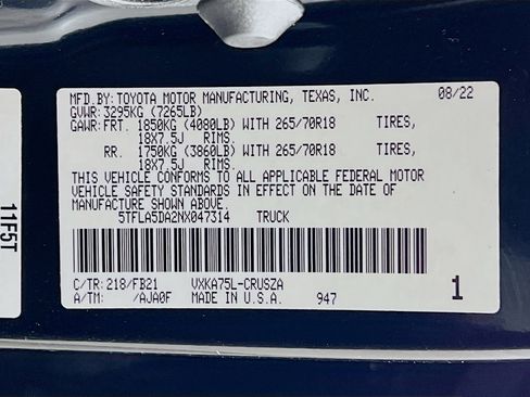 Used 2022 Toyota Tundra SR5 w/ TRD Off-Road Package AWD/4WD image 24