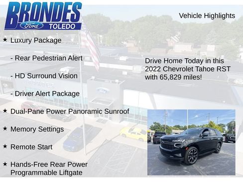 Used 2022 Chevrolet Tahoe RST w/ Luxury Package AWD/4WD image 27