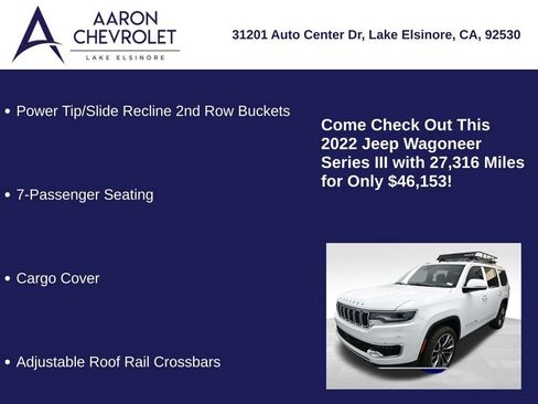 Used 2022 Jeep Wagoneer Series III w/ Premium Group I image 15