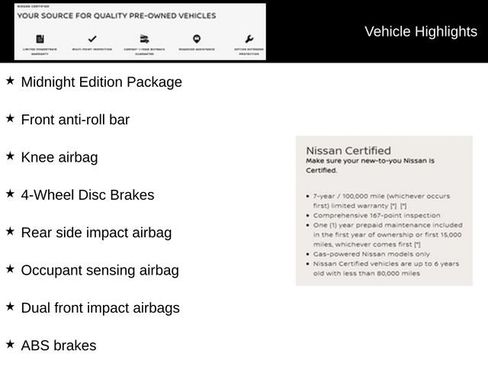 Certified 2023 Nissan Sentra SR w/ Midnight Edition Package FWD image 9