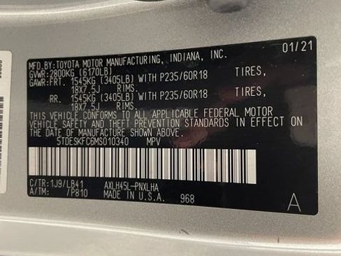 Used 2021 Toyota Sienna Platinum AWD/4WD image 27