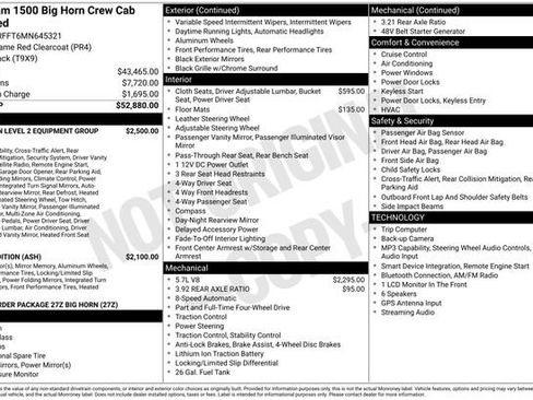 Used 2021 RAM 1500 Big Horn AWD/4WD image 2