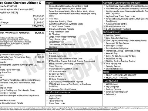 New 2025 Jeep Grand Cherokee Altitude image 2