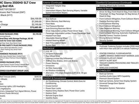 Used 2025 GMC Sierra 3500 SLT w/ SLT Premium Package AWD/4WD image 39