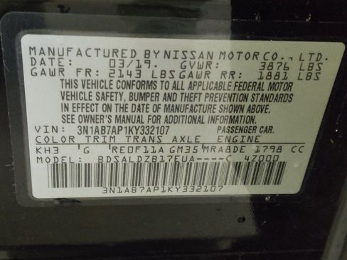 Used 2019 Nissan Sentra SV FWD image 33