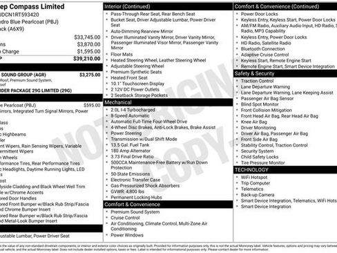 Used 2024 Jeep Compass Limited w/ Sun and Sound Group AWD/4WD image 2